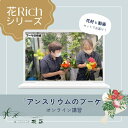 【花Richシリーズ】「アンスリウムのブーケ」オンライン講習 動画セット 誕生日 生花 プレゼント ギフト ご自宅用 花束 フラワーギフト 旬