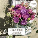 【おまかせ】お花の定期便 お試し1回分 Gorgeous ゴージャス サブスク 花束 ブーケ おまかせブーケ 自宅用 月命日 送料無料 リトルシードの定期便 フ...