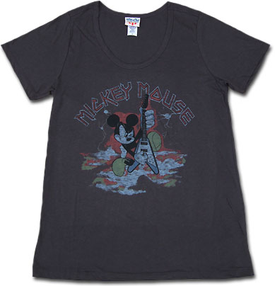 【メール便可】PAGEBOYページボーイ[JUNK FOOD×Disney]/ギターミッキーTシャツ[ジャンクフード][ディズニー]のサムネイル