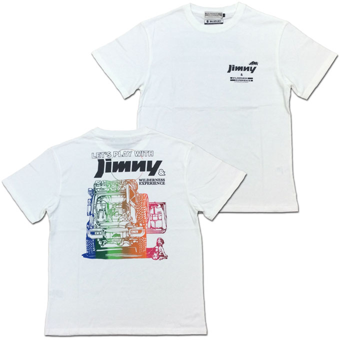 メール便 WILDERNESS EXPERIENCE × JIMNY ラゲッジスペースジムニーTEE WHITE ホワイト ウィルダネスエクスペリエンス SUZUKI Tシャツ カットソー 823503