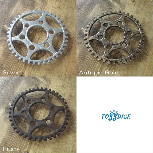 TOSSDICE トスダイス キャストアイアン ギアトリベット CASTIRON GEAR TRIVET 鍋敷き 壁掛け アンティーク 歯車 インテリア 雑貨 インダストリアル アヒージョ