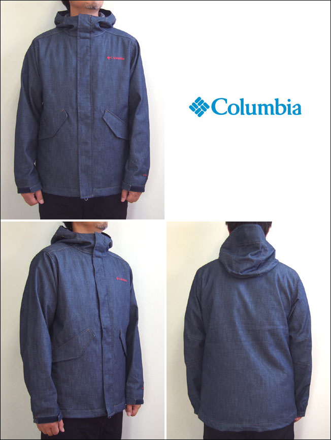 Columbia×Dr.Denim HONZAWA コロンビア ジャクソンヒルパターンドジャケット JACKSON HILL PATTERNED JACKET Collegiate Navy Denim アウトドア オムニシールド 防汚 撥水 DWR加工 PM5617