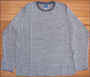 Good On グッドオン L/S BORDER TEE ロングスリーブボーダーTシャツ ロンT カットソー METAL×WHITE メタル×ホワイト COTTONUSA FabricMadeinUSA AssembledinJAPAN GOLS-9012