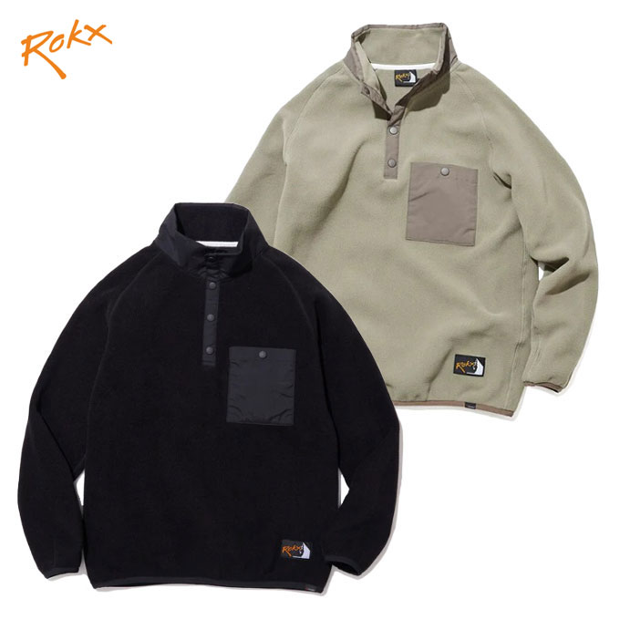 Rakuten - ROKX ロックス CLASSIC 200 FLEECE SNAP TOP フリーススナップトップ プルオーバー フリース アウトドア クライミング POLARTEC ポーラテック RXMF194089