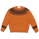 Harley of Scotland n[[IuXRbgh tFAACM[tBbgZ[^[ IW AUTUMNLEAF/BLACK jbg sweater MadeinScotland M3170-7