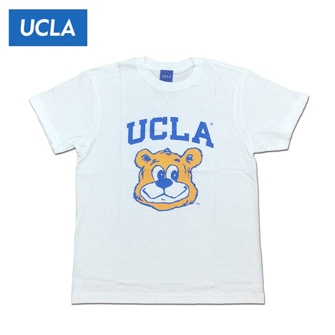 メール便 UCLA TEE ホワイト University of California, Los Angeles カレッジT Tシャツ カットソー 半袖 UCAG-099