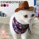 ペット 猫 ねこちゃん 帽子 コスプレ コスチューム ペット用品 ペットグッズ 被り物 カウボーイハット テンガロンハット 星 スタッズ フェルト調生地 ゴム紐...