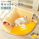 猫 トンネル ベッド 一体型 暖かい 折り畳み おもちゃ ぽんぽん キャットトンネル ファスナー 取外し ペット用品 にゃんこ L字 マット 厚手 滑り止め付 寝床 柔らかい クッション 運動不足 ストレス発散 コンパクト 省スペース 軽量 室内 洗える お手入れ 楽 簡単 秋 冬