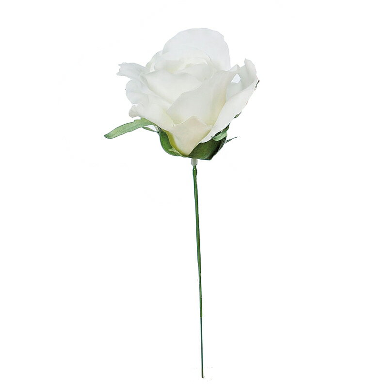 【造花　アーティフィシャルフラワー】アリスローズピック ホワイト a-31450-001 【ascaアスカ】