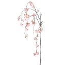 【造花 アーティフィシャルフラワー】しだれ桜×85 つぼみ×6 ホワイトピンク a-33543-001p 【ascaアスカ】