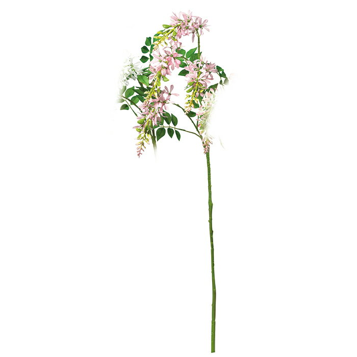 【造花 アーティフィシャルフラワー】ウィステリア（ナツフジ）×4 ピンク a-34491-003 【ascaアスカ】