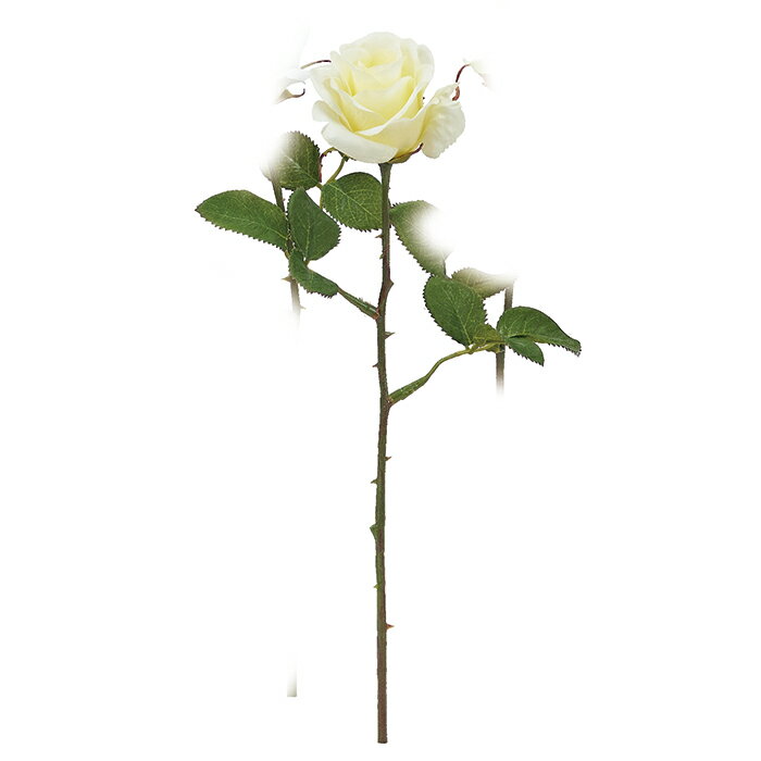 【造花 アーティフィシャルフラワー】ローズ ソフトイエロ- a-34616-020 【ascaアスカ】