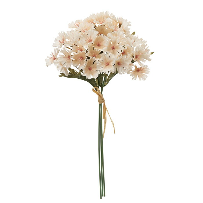 【造花 アーティフィシャルフラワー】ナデシコバンチ（1束3本） アイボリ- a-34938-091 【ascaアスカ】