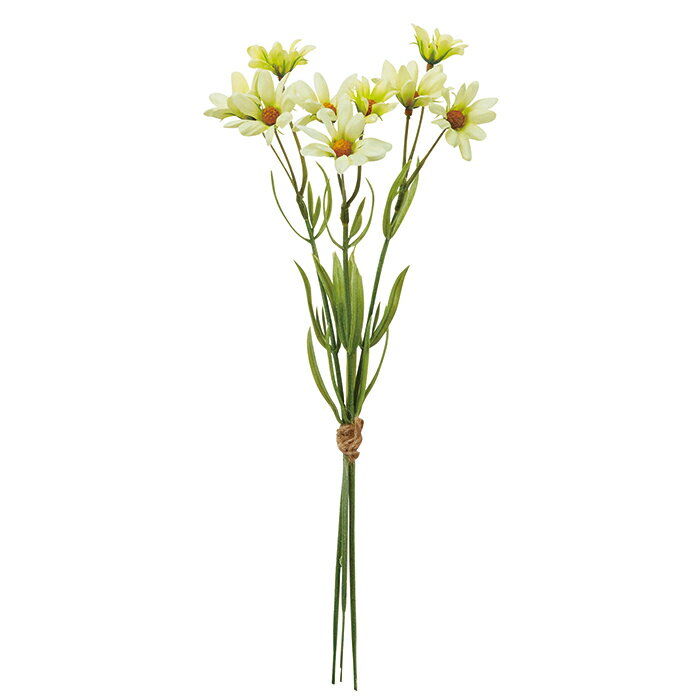 【造花 アーティフィシャルフラワー】デージーバンチ（1束3本） イエロ- a-35064-010 【ascaアスカ】