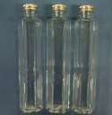 ハーバリウム 瓶 細口ガラス瓶　六角柱型（ネジ栓付）容量約200ml　3本セット　ssf-200