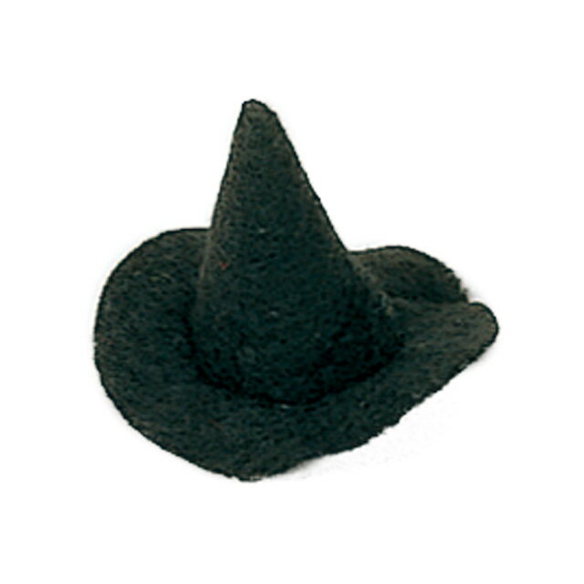 【オーナメント　置物　ハロウィン】　フェルトハットオーナメント　ブラック hw002394-zzz 0【東京堂】