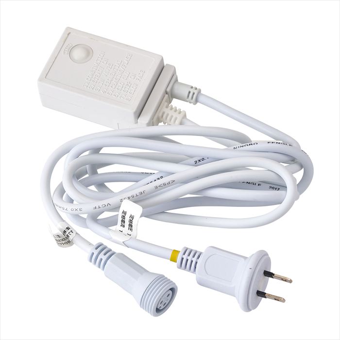 【電飾　LED】　LED用コントローラー付プラグコード　ホワイトコード xq0lico2-zzz 0【東京堂】