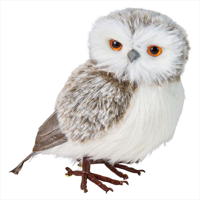 【オーナメント　置物　クリスマスオーナメント】　ふわふわオウル　 xz000157-zzz 0【東京堂】