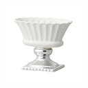 【花器 ベース 花器(陶器)】 petiller 18L10W15H WHITE cc326309-173 陶器【東京堂】