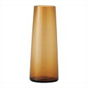 【花器 ベース 花器(ガラス)】 conicaglass 10.5φ27H BROWN cc777757-200 ガラス【東京堂】