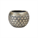 【花器 ベース 花器(その他素材)】 アコルデボウルS #220 メタリックブラック cx000905-220 セメント【東京堂】