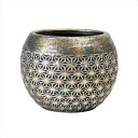 【花器 ベース 花器(その他素材)】 アコルデボウルL #220 メタリックブラック cx000906-220 セメント【東京堂】