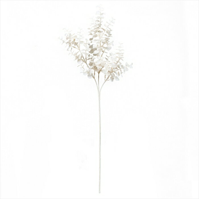 【アーティフィシャルフラワー　造花　グリーン　リーフ　多肉植物】　ピュリエユーカリ　WHITE fg003722-zzz ユーカリ【東京堂】