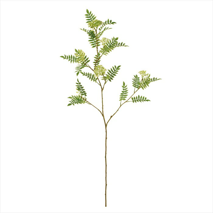 【アーティフィシャルフラワー　造花　グリーン　リーフ　多肉植物】　ナナカマドスプレー　GREEN fg00..