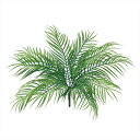 【アーティフィシャルフラワー 造花 グリーン リーフ 多肉植物】 パームリーフブッシュ GREEN fg007105-zzz パームリーフ トロピカルリーフ【東京堂】