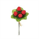 【アーティフィシャルフラワー 造花 実もの 果物 野菜 パン】 ワイルドストロベリーピック RED fm005940-zzz ストロベリー【東京堂】