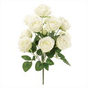 【アーティフィシャルフラワー 造花 フラワー(アーティフィシャル)】 ルシアローズブッシュ #1 CREAM fm001617-001 ローズ ばら【東京堂】