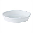【花器 ベース 花器(プラスチック)】 浅皿6号 #1 ホワイト gs008932-001 プラスチック 樹脂【東京堂】
