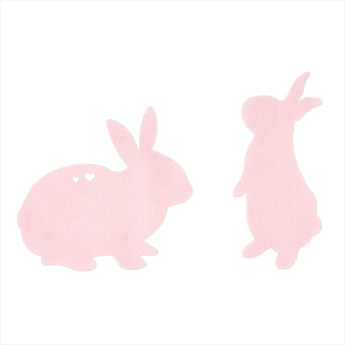 【デコレーション　オーナメント　置物】　ラビットミニプレート　＃2　PINK ze000606-002 オールシーズン【東京堂】