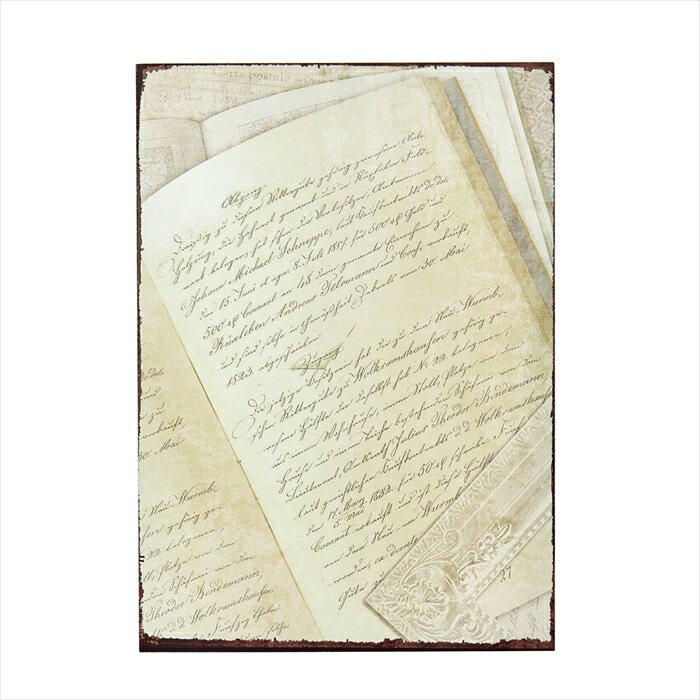 【花器　ベース　ナチュラル素材】　アンティークフレームL　洋書柄 ze008303-zzz ナチュラルベース【..