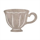 【花器 ベース ナチュラル素材】 ティーカッププレート #8 ブラウングレイ ze009085-008 ナチュラルベース【東京堂】