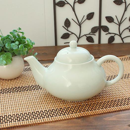 青磁ポット※茶こし付き(洋食器 ポット お茶 ティーポット アウトレット カトラリー 青磁 業務用 業務用食器 多治見美濃焼 日本製)のサムネイル