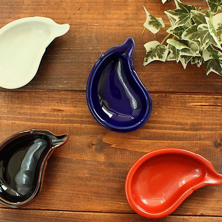 茄子 珍味入れ(瑠璃)(和食器 小鉢 鉢 ボウル 珍味 醤油皿 器 割烹の器 業務用 業務用食器 アウトレット 訳あり 多治見美濃焼 日本製)