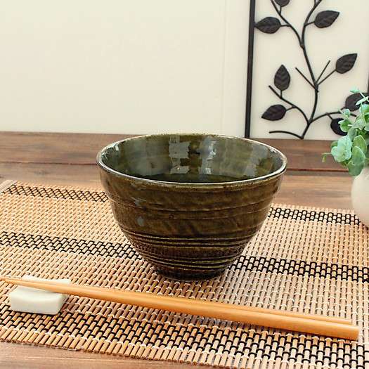 織部小丼ぶり(和食器 丼ぶり どんぶり 丼 丼物 小丼 織部 アウトレット込み 業務用 業務用食器 訳あり 多治見美濃焼 日本製)