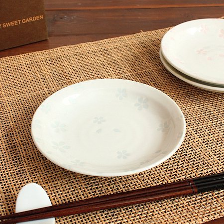 サクラ小皿(青)(和食器 お皿 小皿 プ