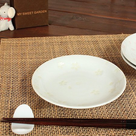 サクラ小皿(黄)(和食器 お皿 小皿 プ