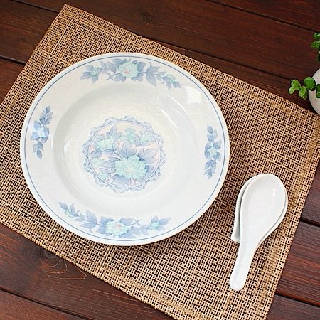 強化磁器 染付華皿(和食器 アウトレット 強化磁器 訳あり 多治見美濃焼 日本製)