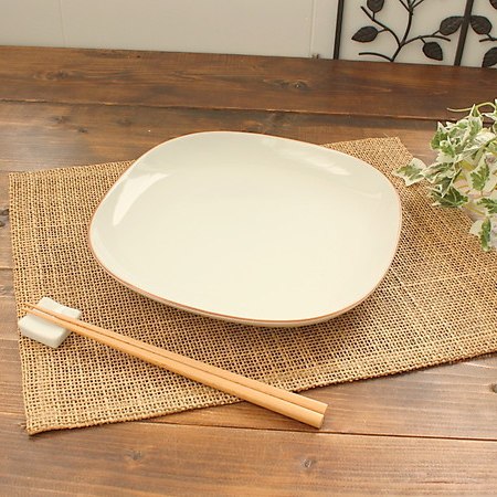 縁サビ大皿(和食器 大皿 お皿 盛皿 プレート アウトレット込み 訳あり 業務用 業務用食器 多治見美濃焼 日本製)