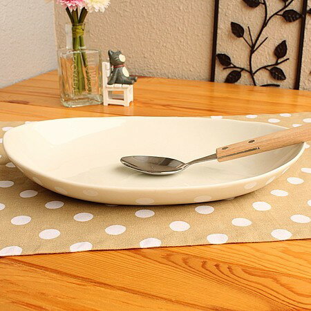 アイボリーゆるやかフォルムのオーバルボウル(洋食器 お皿 プレート カレー皿 パスタプレート 大皿 カフェ カフェ風 カフェ食器 業務用 業務用食器 白い食器 ...