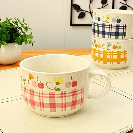 チェリー スープカップ(ピンク)(洋食器 スープカップ カップ マグカップ 子供用 子供用食器 業務用 業務用食器 白い食器 アウトレット込み 訳あり 多治見美...