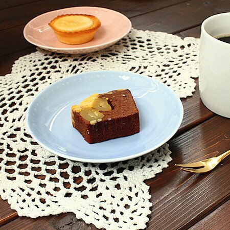 ブルー//ananデザートプレート(洋食器 お皿 プレート 中皿 取り皿 デザートプレート ケーキプレート サラダ カフェ カフェ風 カフェ食器 業務用 業務用...