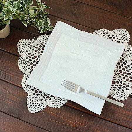 ストライプ メインディッシュプレート(洋食器 プレート お皿 角皿 大皿 カフェ風 カフェ食器 業務用 業務用食器 白い食器 アウトレット込み 訳あり)