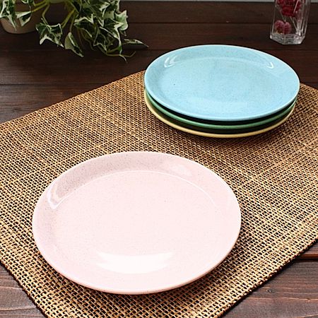 カラフル梨地プレート(桃)(洋食器 お皿 プレート 中皿 取り皿 デザートプレート ケーキプレート サラダ カフェ カフェ風 カフェ食器 業務用 業務用食器 ア...