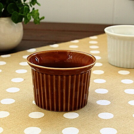 2colorラインスフレ(アメイロ)(洋食器 スフレ ココット ボウル カフェ カフェ風 カフェ食器 業務用 業務用食器 アウトレット 訳あり 多治見美濃焼 日...