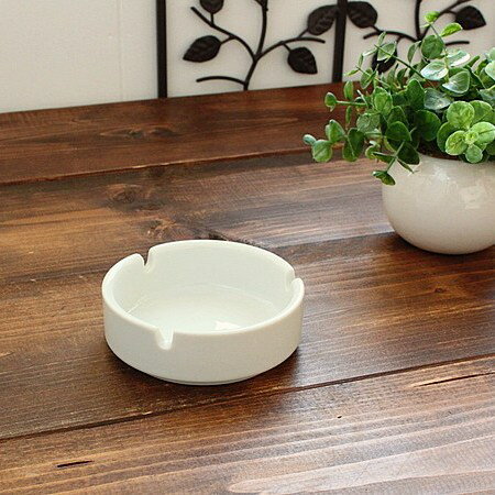 白 陶製灰皿 カトラリー 灰皿 アウトレット 業務用 多治見美濃焼 日本製 