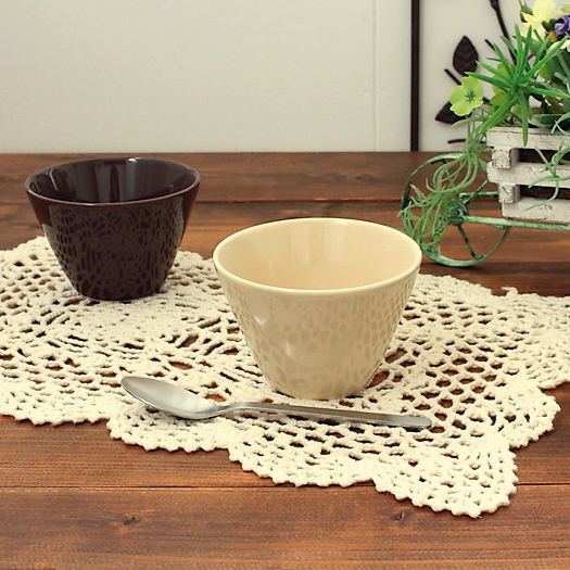 ベージュカップ(洋食器 サラダ スープ デザート カップ ボウル 中鉢 カフェ カフェ風 カフェ食器 業務用 業務用食器 アウトレット 多治見美濃焼 日本製)